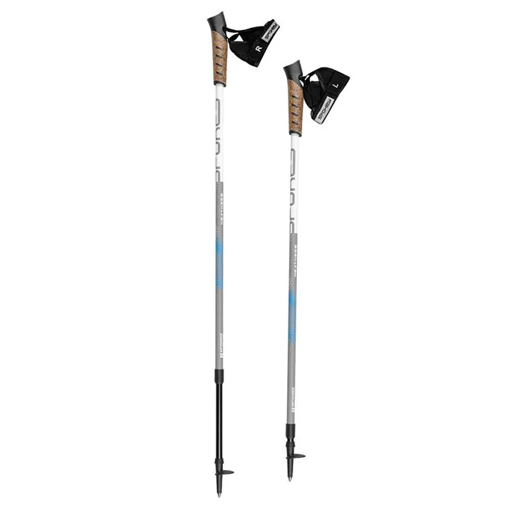 Spokey Neatness Ii Stöcke, White / grey / blue, 105-140cm Spokey Neatness Ii Stöcke, White / grey / blue, 105-140cm