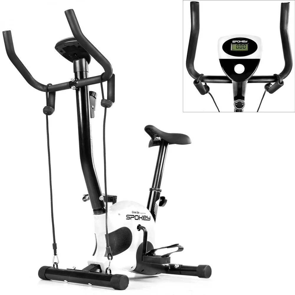 Spokey Onego+ Heimtrainer, White / black, One Size Spokey Onego+ Heimtrainer, White / black, One Size