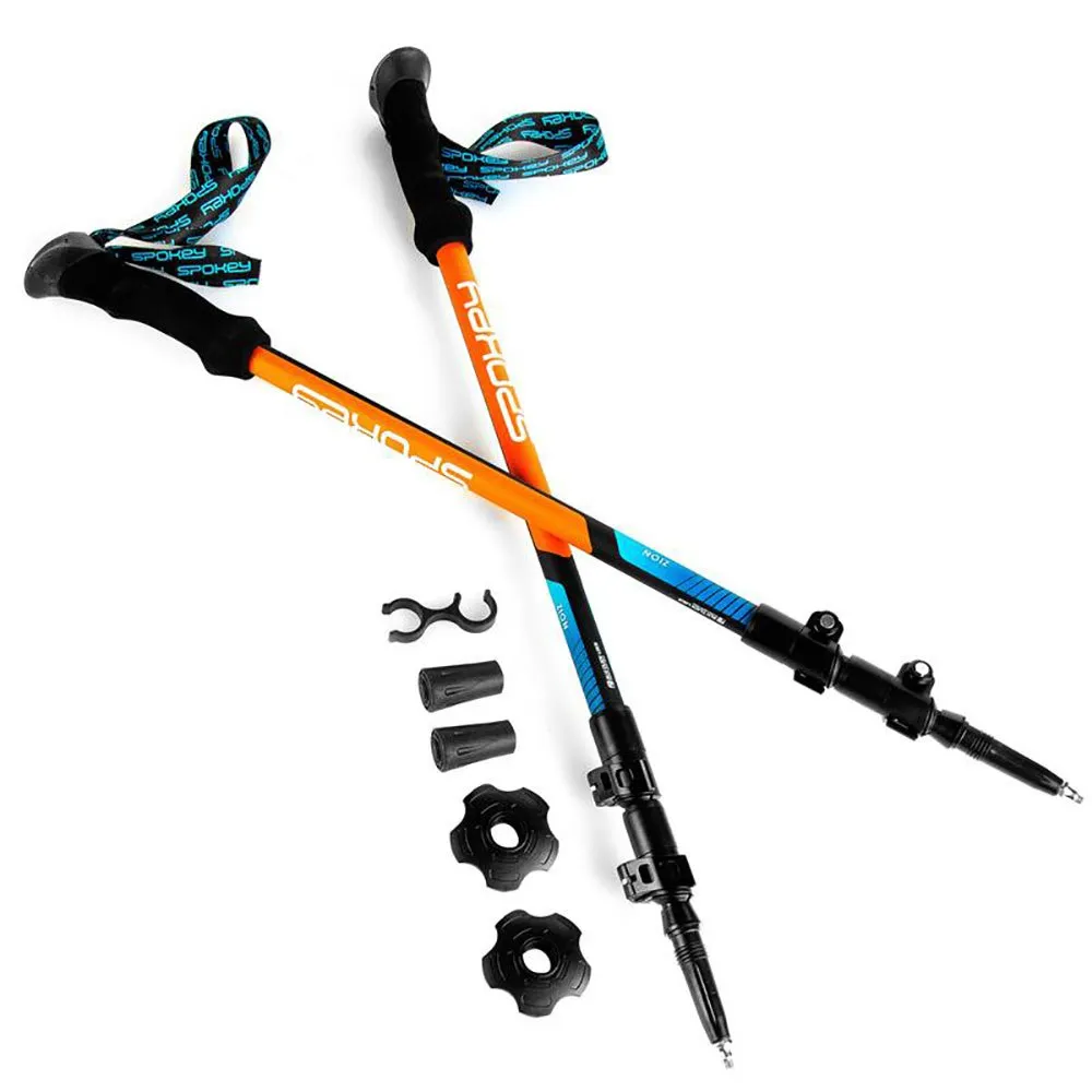 Spokey Zion Stöcke, Orange / blue, 105-135cm Spokey Zion Stöcke, Orange / blue, 105-135cm