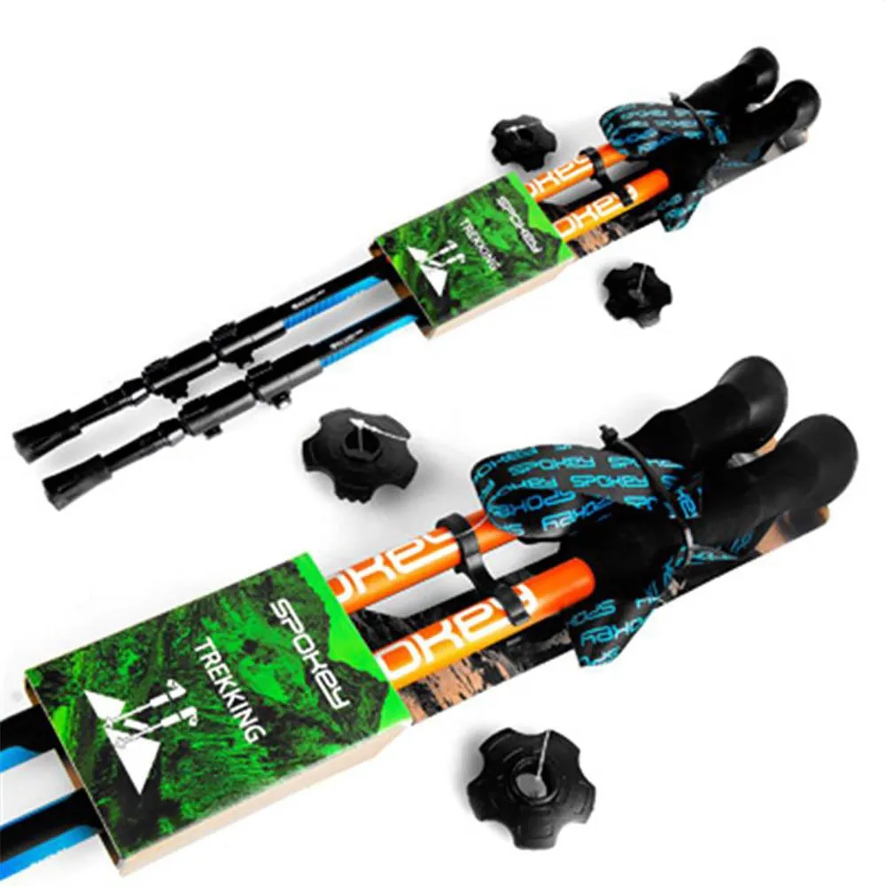Spokey Zion Stöcke, Orange / blue, 105-135cm Spokey Zion Stöcke, Orange / blue, 105-135cm