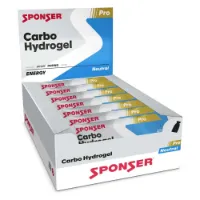 SPONSER Carbo Hydrogel Schachtel Mit Energiegelen Neutraler Geschmack 60g 20 Einheiten