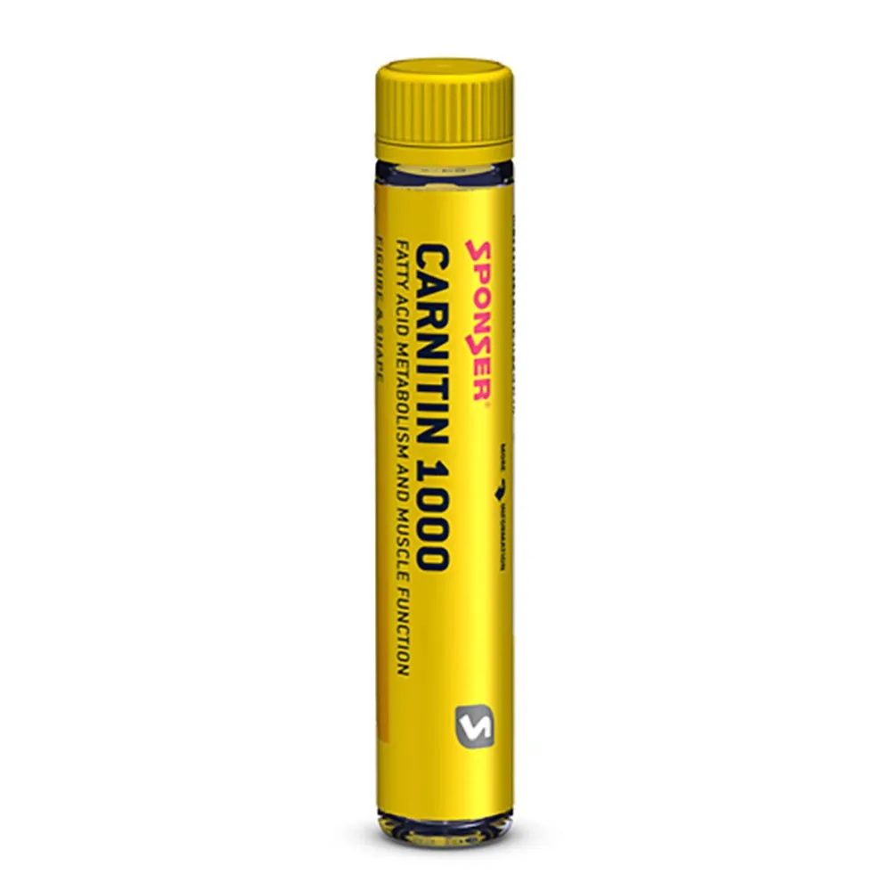 SPONSER Carnitin 1000 Supplementbox Pfirsich 25ml 30 Einheiten, Multicolor, One Size SPONSER Carnitin 1000 Supplementbox Pfirsich 25ml 30 Einheiten, Multicolor, One Size