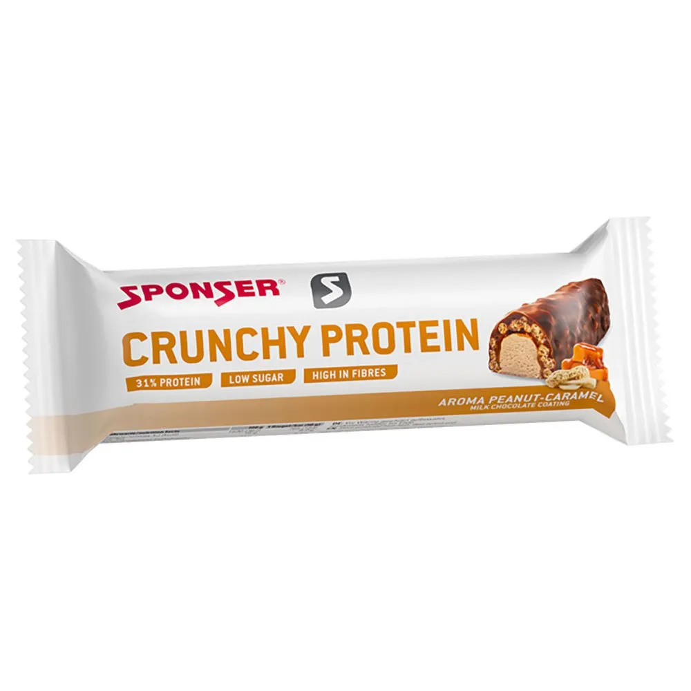 SPONSER Crunchy Proteinriegelbox Erdnuss Und Karamell 50g 12 Einheiten, Multicolor, One Size SPONSER Crunchy Proteinriegelbox Erdnuss Und Karamell 50g 12 Einheiten, Multicolor, One Size