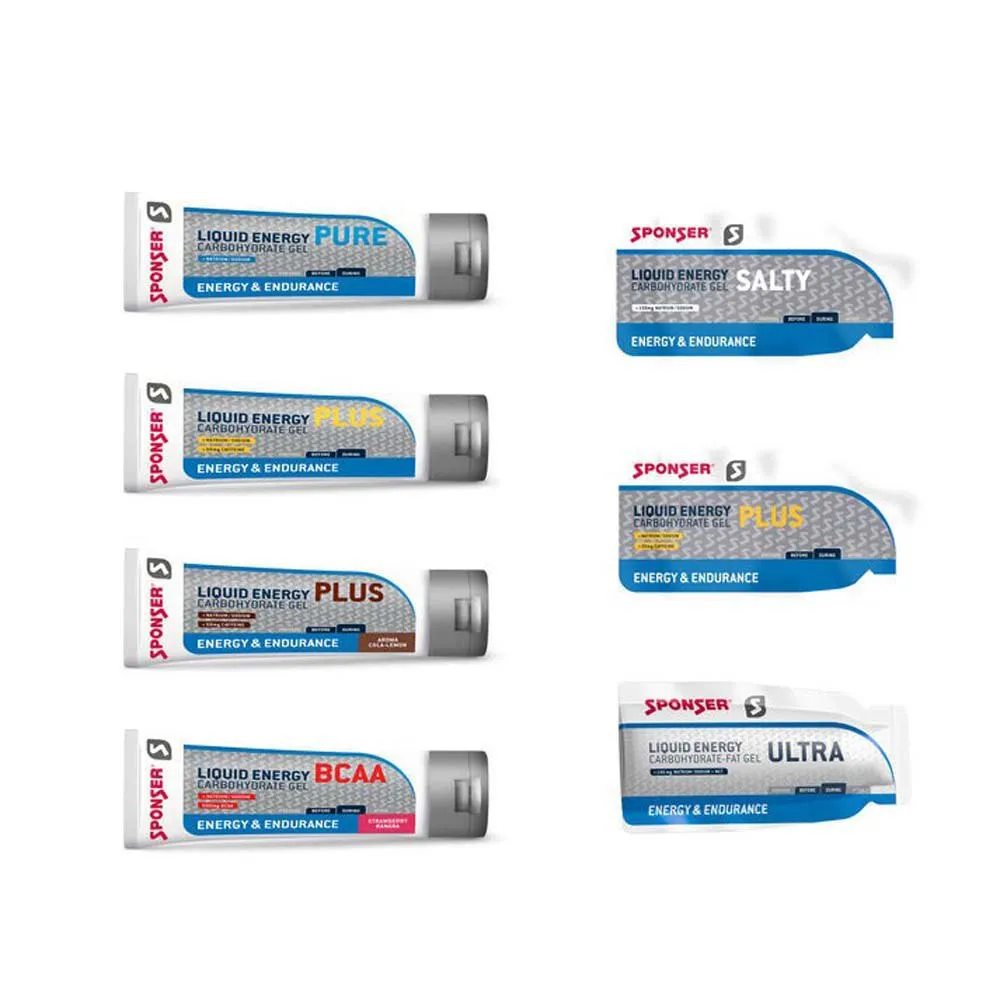 SPONSER Liquid Plus Schachtel Mit Energiegelen Cola & Zitrone 70g 18 Einheiten, Multicolor, One Size SPONSER Liquid Plus Schachtel Mit Energiegelen Cola & Zitrone 70g 18 Einheiten, Multicolor, One Size