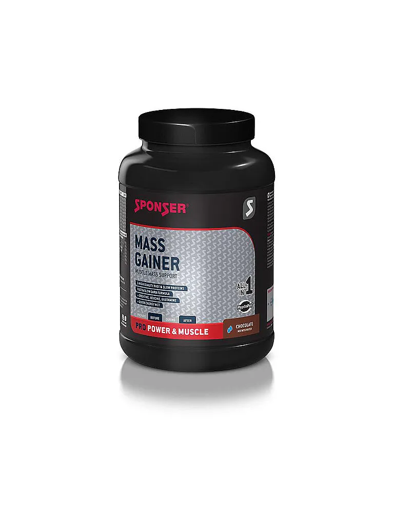 SPONSER Mass Gainer Schokolade, 1200 g Dose, Bunt, EG SPONSER Mass Gainer Schokolade, 1200 g Dose, Bunt, EG