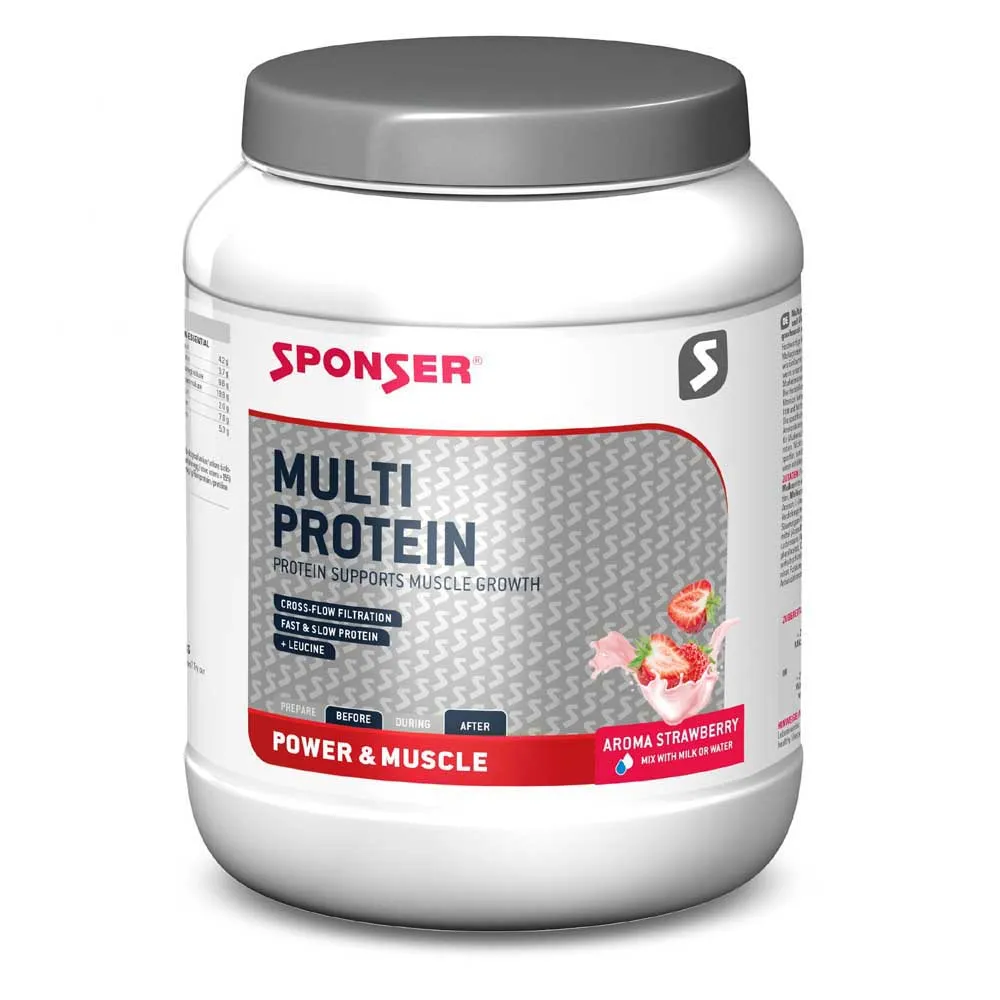 SPONSER Multi Proteinpulver Für Getränke Erdbeere 850g, Multicolor, One Size SPONSER Multi Proteinpulver Für Getränke Erdbeere 850g, Multicolor, One Size