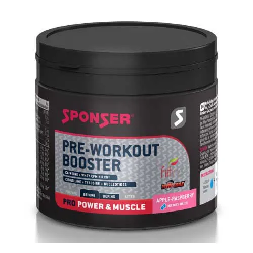 SPONSER Pre Workout Booster 256g & Getränk Himbeere Apfel, Multicolor, One Size SPONSER Pre Workout Booster 256g & Getränk Himbeere Apfel, Multicolor, One Size