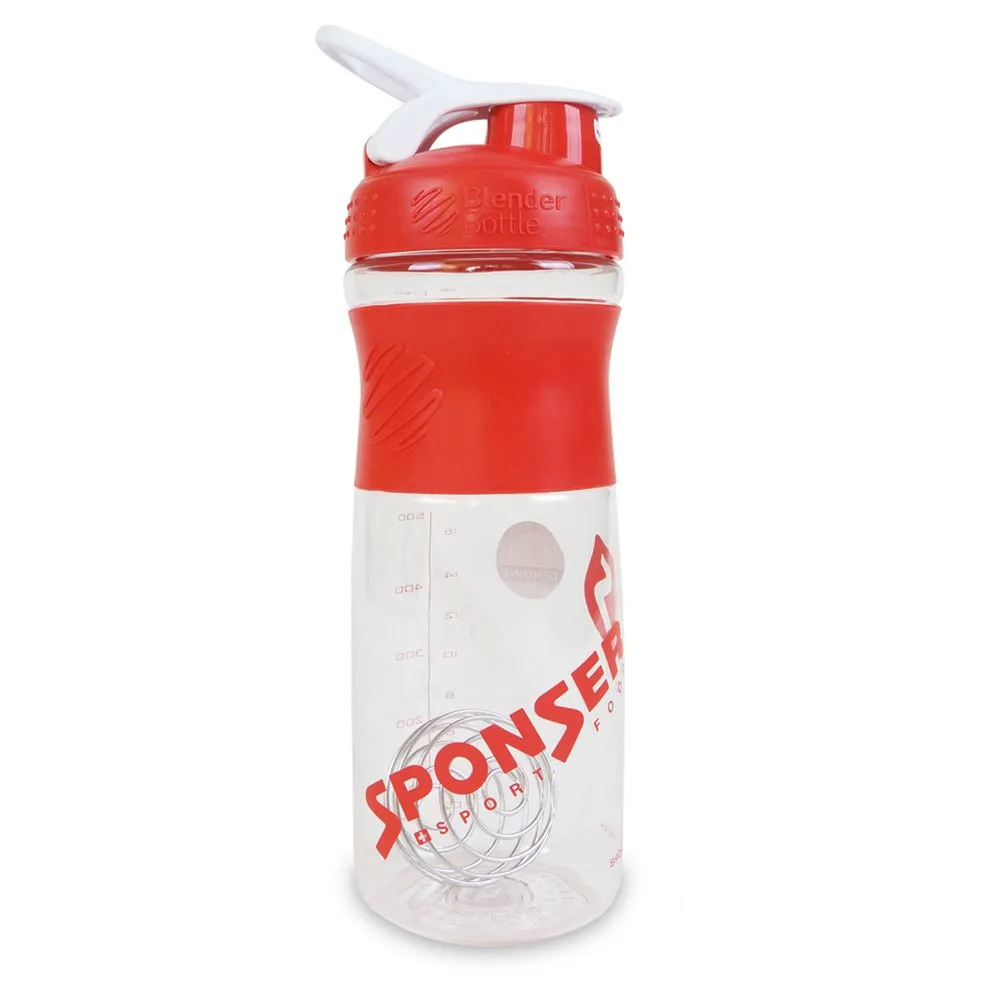 SPONSER Sport Mixer Blender Shaker 760ml, White / red, One Size SPONSER Sport Mixer Blender Shaker 760ml, White / red, One Size