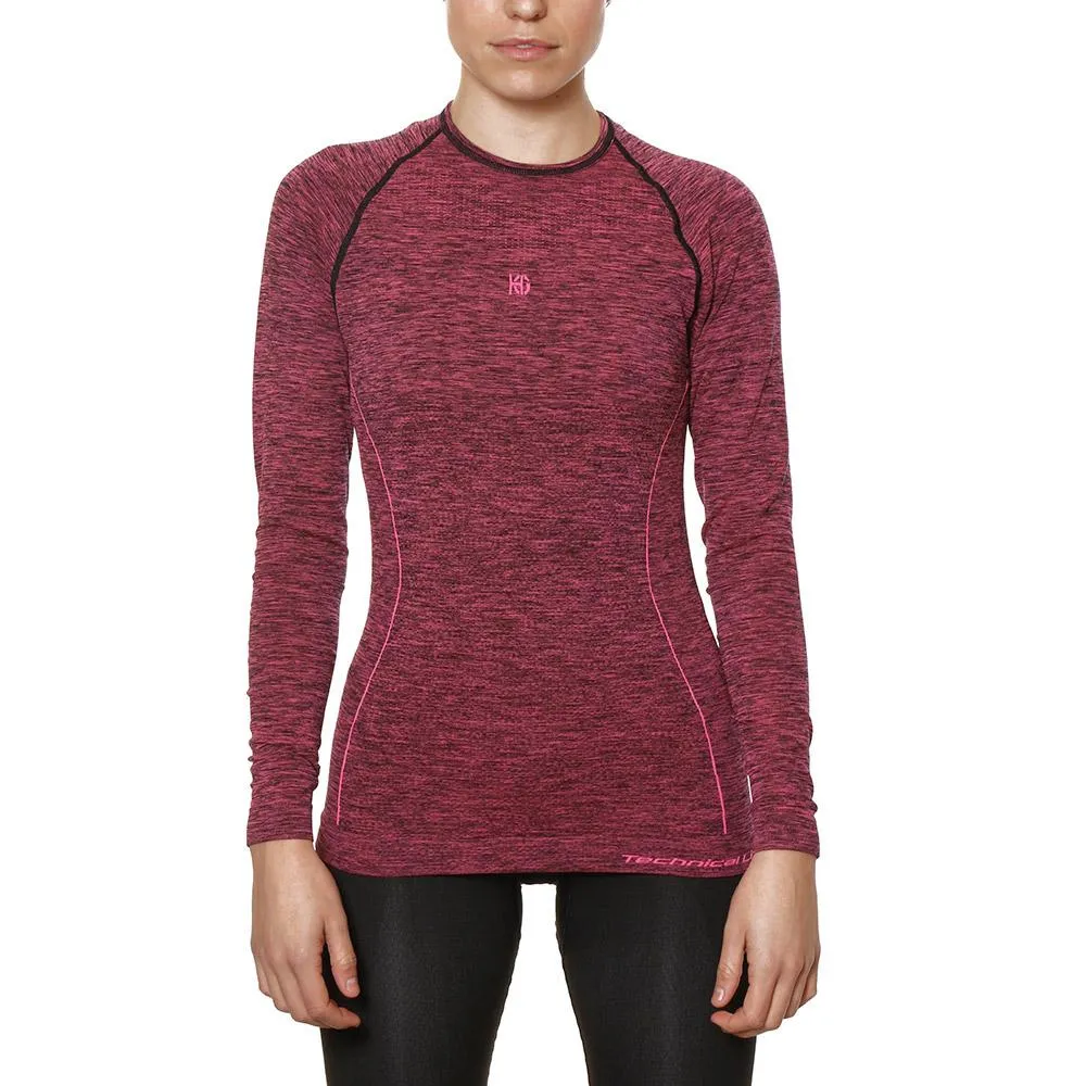 Sport Hg Boreal Langarm-t-shirt female, Black / magenta Sport Hg Boreal Langarm-t-shirt female, Black / magenta