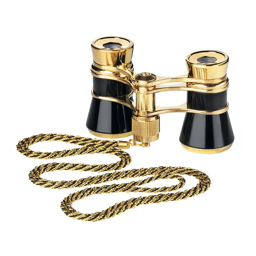 Sport Optics Opera Glasses With Chain Fernglas, Black / gold, One Size Sport Optics Opera Glasses With Chain Fernglas, Black / gold, One Size