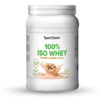 Sportdone 100% Molkenproteinisolat Cookies&cream 1000g Sportdone 100% Molkenproteinisolat Cookies&cream 1000g