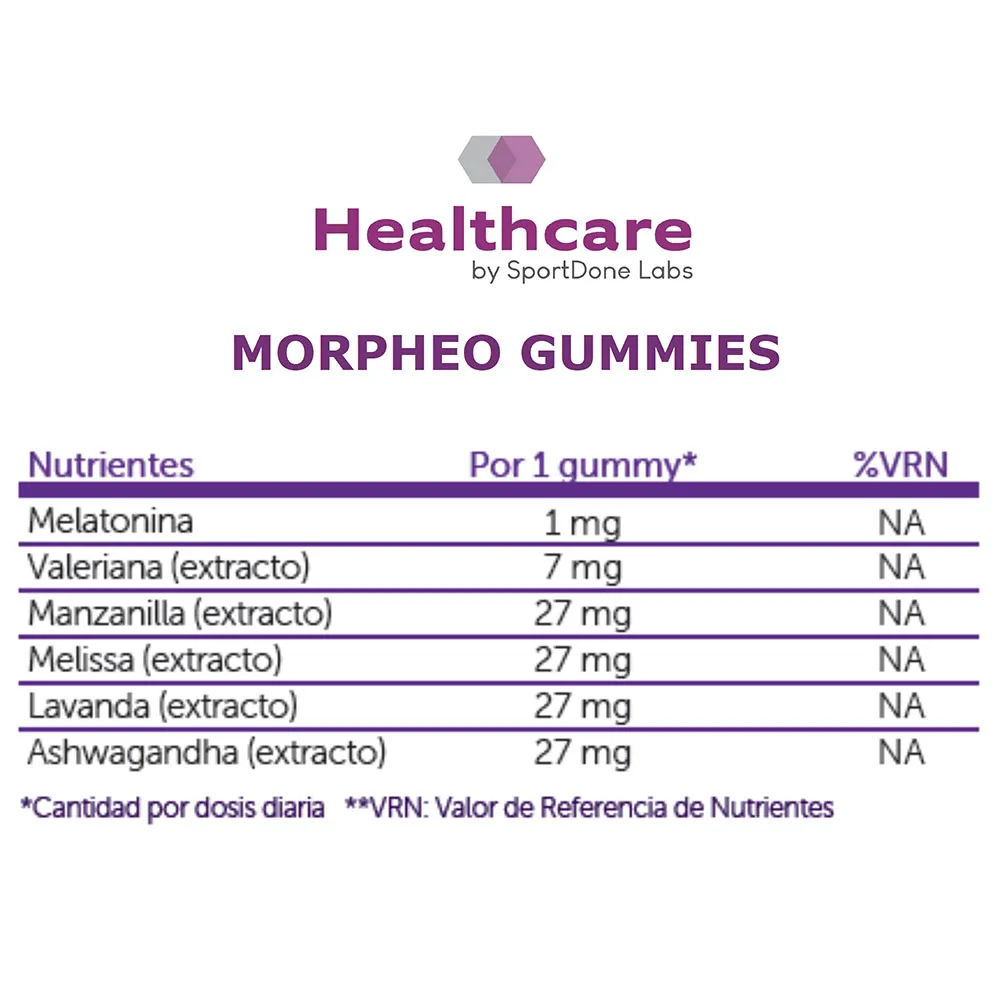 Sportdone Morpheo Hilft Dir Beim Einschlafen Brombeergeschmack 60 Gummibärchen, One size Sportdone Morpheo Hilft Dir Beim Einschlafen Brombeergeschmack 60 Gummibärchen, One size