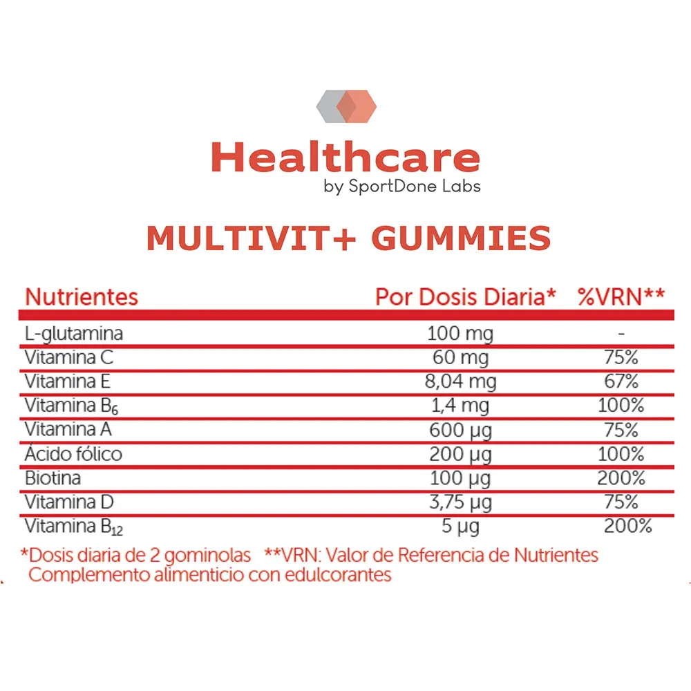 Sportdone Multivit+ Dein Vitamin-booster 60 Gummibärchen, One size Sportdone Multivit+ Dein Vitamin-booster 60 Gummibärchen, One size