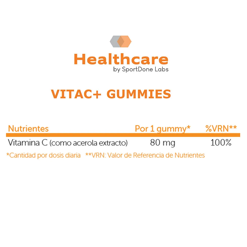 Sportdone Vitac+ Stärkt Dein Immunsystem 60 Gummies, One size Sportdone Vitac+ Stärkt Dein Immunsystem 60 Gummies, One size
