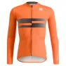 Sportful Gruppetto Thermal Langarm-trikot, Red / orange