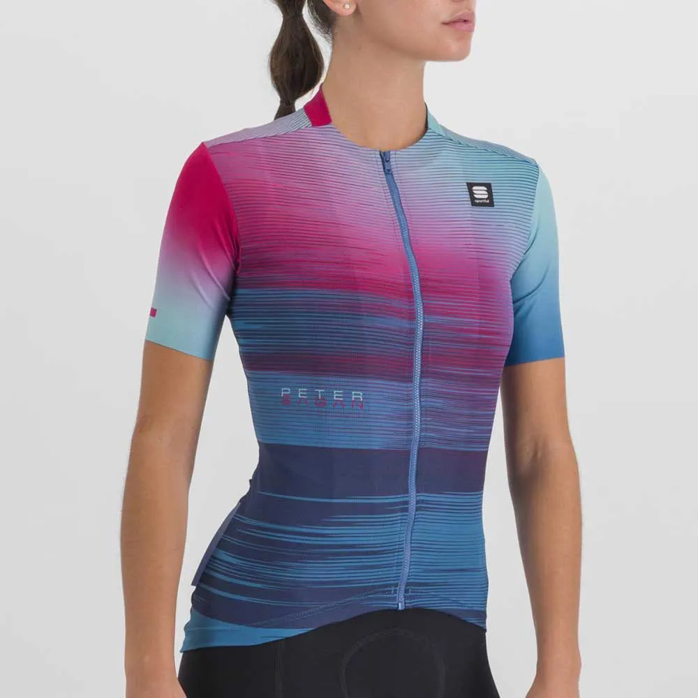Sportful Peter Sagan Supergiara Kurzarm-radtrikot, Juniper blue, L
