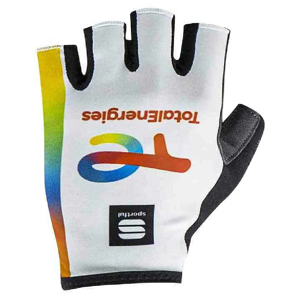 Sportful Total Energies Race Team Kurze Handschuhe, White Sportful Total Energies Race Team Kurze Handschuhe, White