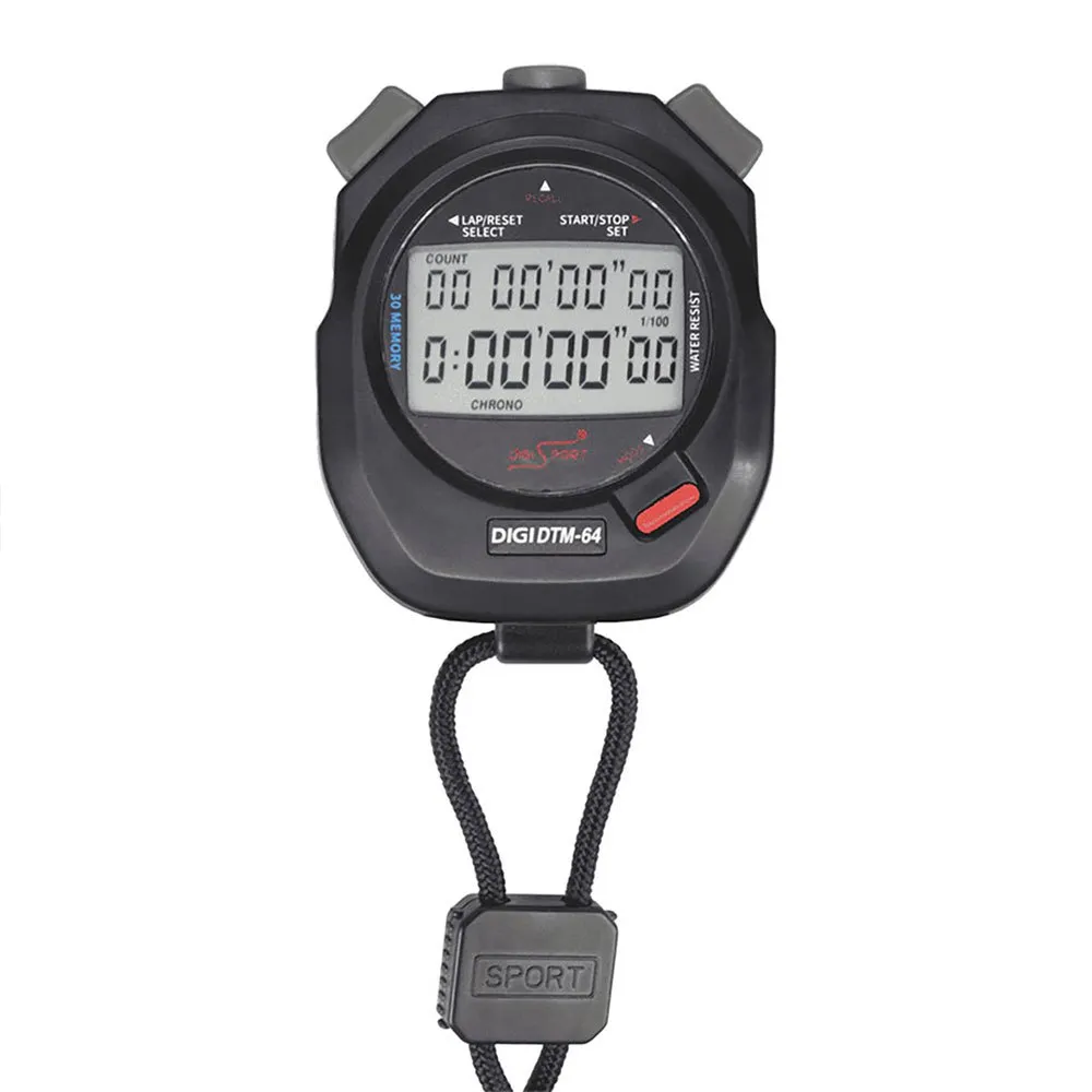 Sporti France C-30 Stoppuhr unisex, Black, One Size