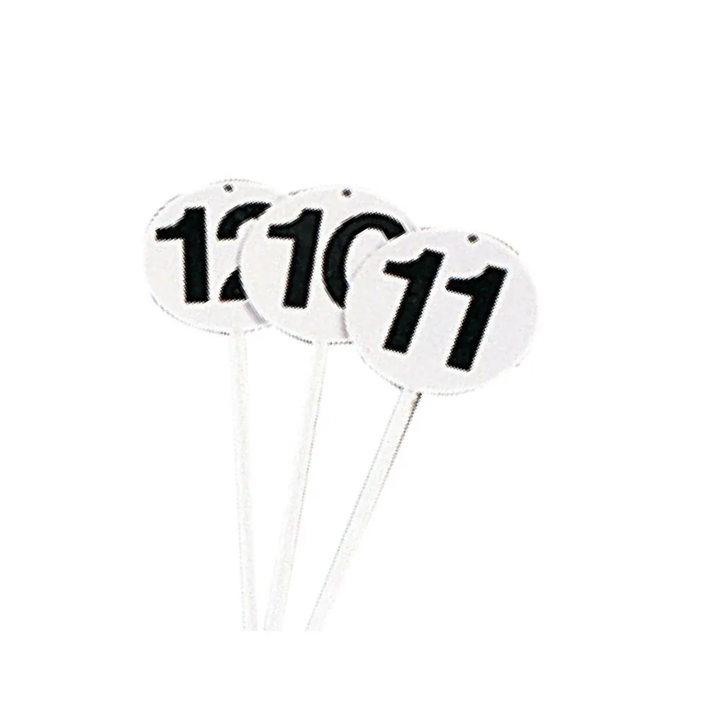 Sporti France Set Mit 12 Runden Markierungskarten unisex, White / black, One Size Sporti France Set Mit 12 Runden Markierungskarten unisex, White / black, One Size