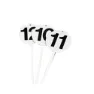 Sporti France Set Mit 12 Runden Markierungskarten unisex, White / black, One Size