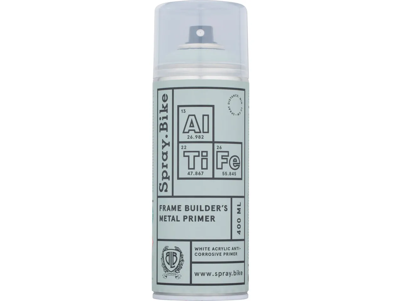 Spray Bike Frame Builders Metal Primer Grundierung, White, 400ml Spray Bike Frame Builders Metal Primer Grundierung, White, 400ml