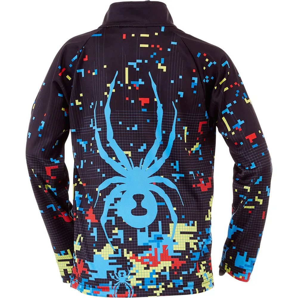 Spyder Mini Digital Langarm-baselayer, Black volcano, 3Y Spyder Mini Digital Langarm-baselayer, Black volcano, 3Y