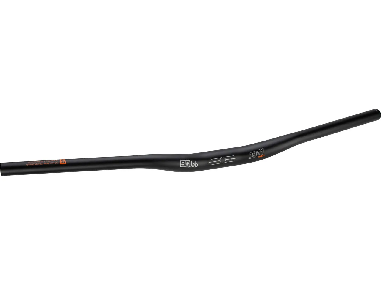 SQlab 311 2.0 MTB 31.8 Riser Medium Lenker, Schwarz, 740mm 16°