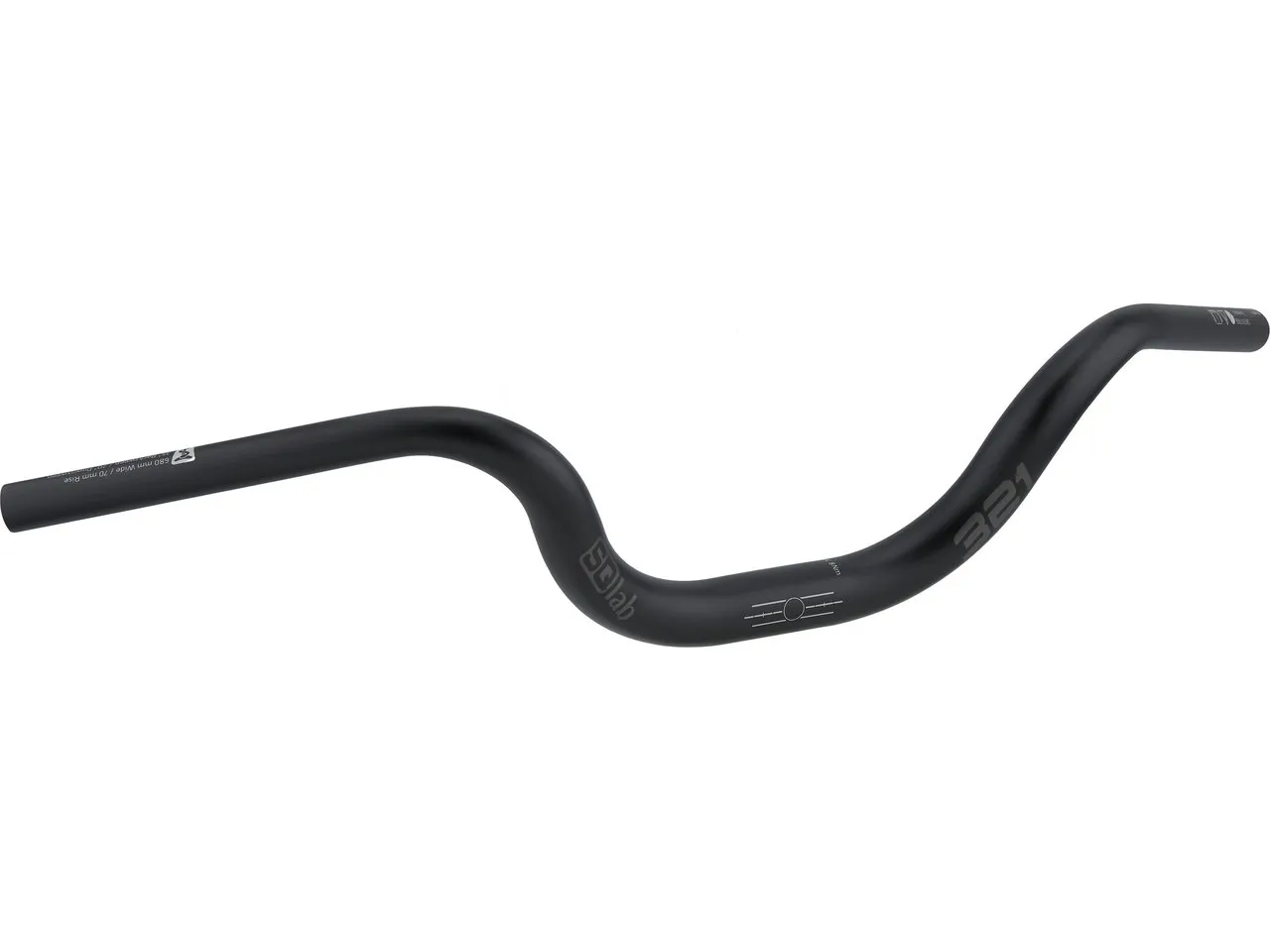 SQlab 321 3.0 - 31.8 Lenker, Schwarz, 680mm 35° SQlab 321 3.0 - 31.8 Lenker, Schwarz, 680mm 35°