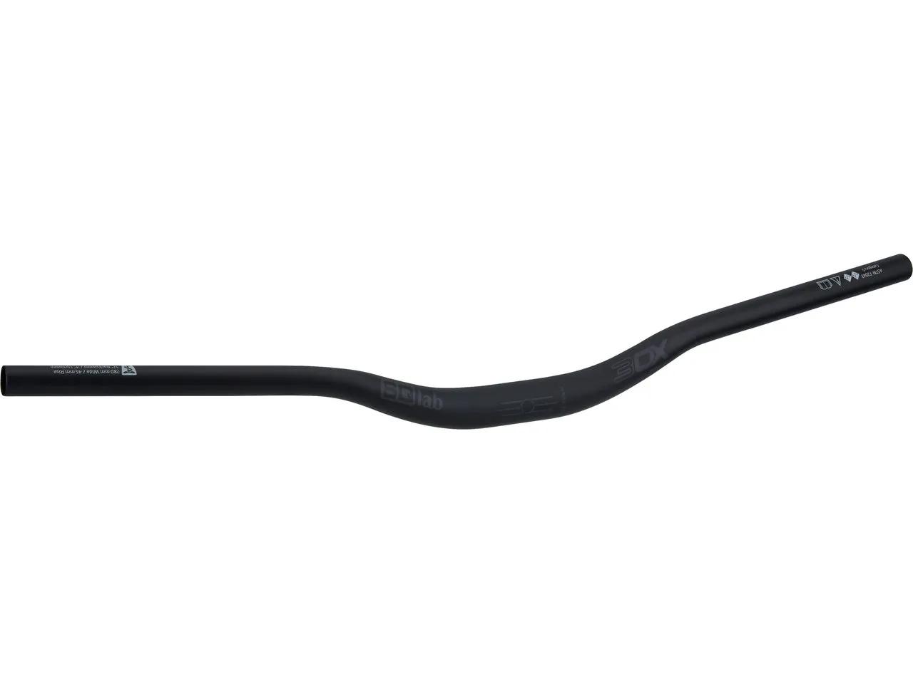 SQlab 3OX MTB 31.8 High 45 mm Riser Lenker, Schwarz, 780mm 12°