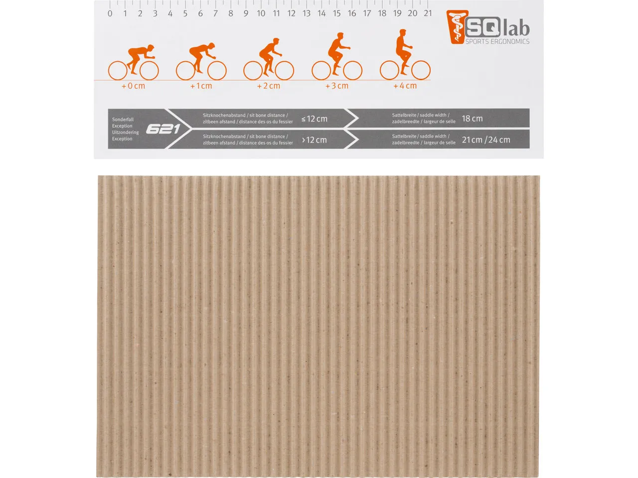 SQlab Messpappe für Sitzknochenvermessung, One_size 1 SQlab Messpappe für Sitzknochenvermessung, One_size 1