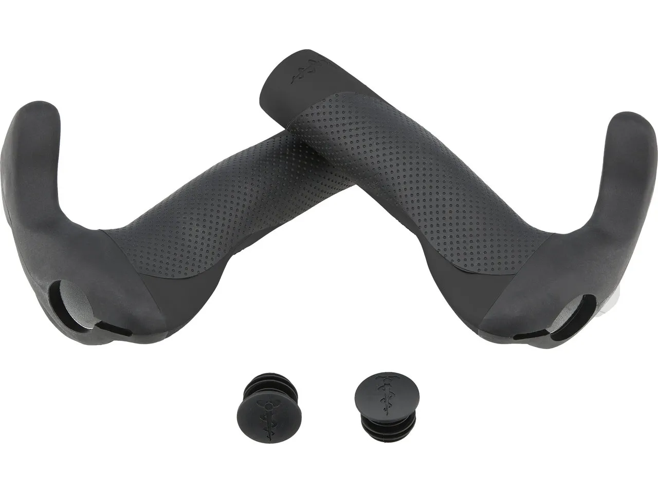 SQlab Stuby Lenkergriffe, Schwarz-grau, L SQlab Stuby Lenkergriffe, Schwarz-grau, L