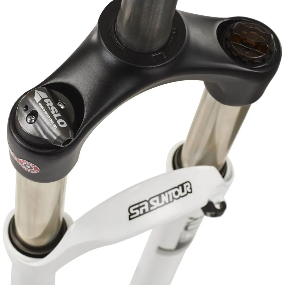 SR Suntour Sf14 Xcr32 Rl 1 1/8´´ Sl 255 Mm Mtb-gabel, White, 26", 100mm SR Suntour Sf14 Xcr32 Rl 1 1/8´´ Sl 255 Mm Mtb-gabel, White, 26", 100mm