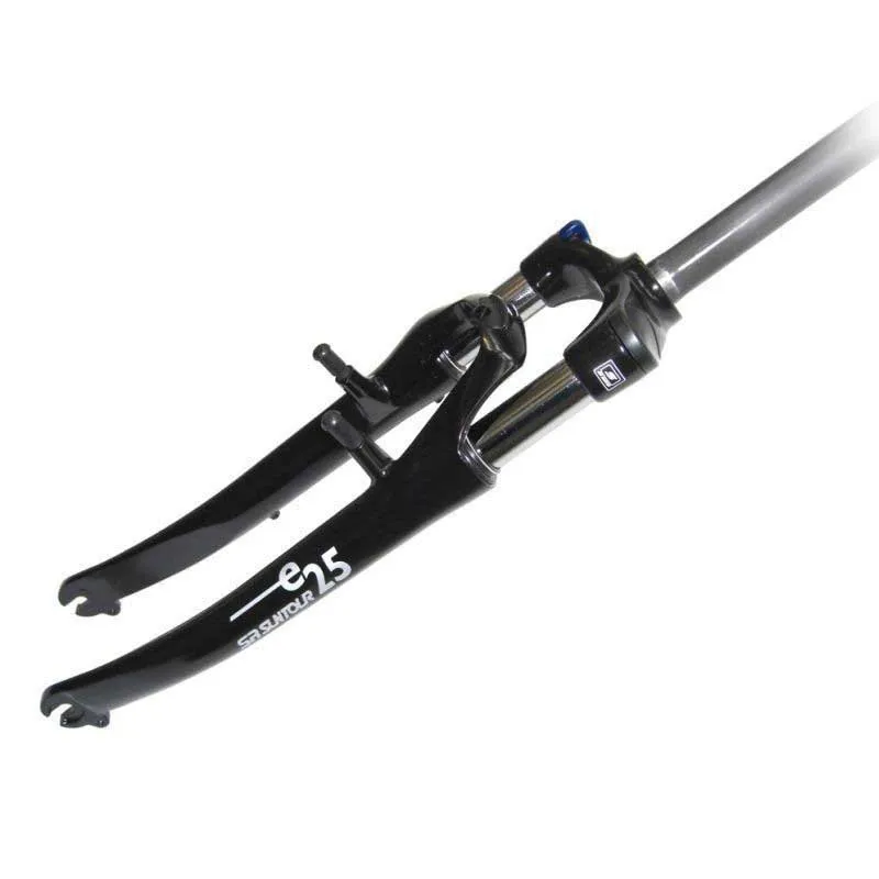 SR Suntour Sr Sf14 Cr85 E25 P Lo V-br Sl300 Ahead Gabel, Black, 28" - 700C, 63mm SR Suntour Sr Sf14 Cr85 E25 P Lo V-br Sl300 Ahead Gabel, Black, 28" - 700C, 63mm