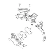 SRAM 17p 203mm 220mm Rotor Scheibenbrems-bremssattel-adapter SRAM 17p 203mm 220mm Rotor Scheibenbrems-bremssattel-adapter