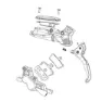 SRAM 17p 203mm 220mm Rotor Scheibenbrems-bremssattel-adapter, Black, One Size