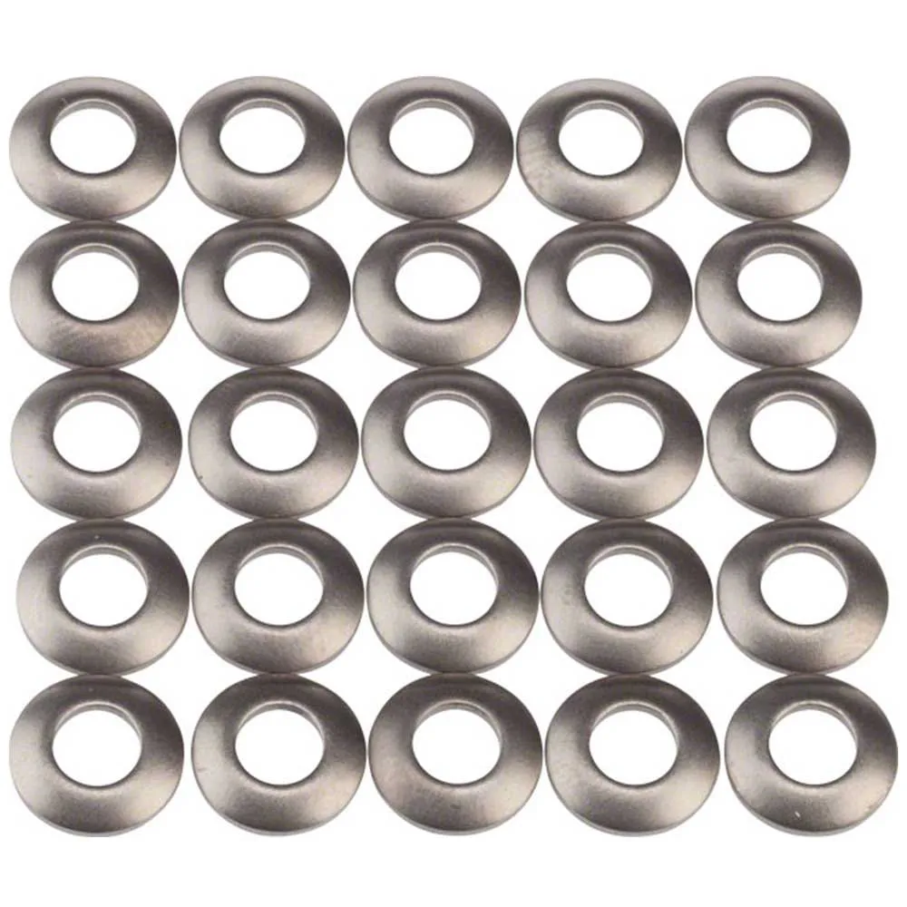 SRAM 202 Firecrest/454 Titanium Nippelunterlegscheibe 25 Einheiten, Silver, One Size SRAM 202 Firecrest/454 Titanium Nippelunterlegscheibe 25 Einheiten, Silver, One Size