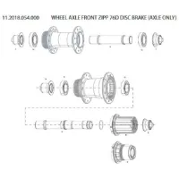 SRAM 76d Disc Brake Vorderradachse SRAM 76d Disc Brake Vorderradachse