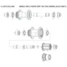 SRAM 76d Disc Brake Vorderradachse, Black, One Size
