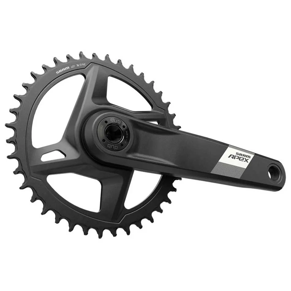 SRAM Apex 1 D1 Dub Wide Kurbelgarnitur, Black, 172.5mm, 40t SRAM Apex 1 D1 Dub Wide Kurbelgarnitur, Black, 172.5mm, 40t