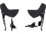 SRAM Apex 1 HRD v+h Set Scheibenbremse hydr.m.DoubleTap® Schalt-/Bremsgriff, Schwarz, Satz (VR + HR)
