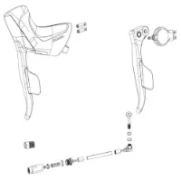 SRAM Apex Etap Axs Left Disc Hebelsatz SRAM Apex Etap Axs Left Disc Hebelsatz