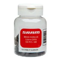 SRAM Brass Bremszugendkappe Für Fahrrad 5 Mm 100 Einheiten SRAM Brass Bremszugendkappe Für Fahrrad 5 Mm 100 Einheiten