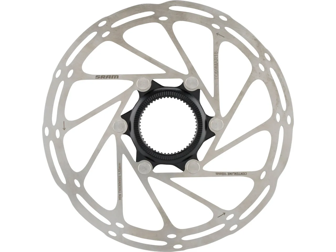 SRAM Centerline Rounded Center Lock Bremsscheibe 2-teilig SRAM Centerline Rounded Center Lock Bremsscheibe 2-teilig