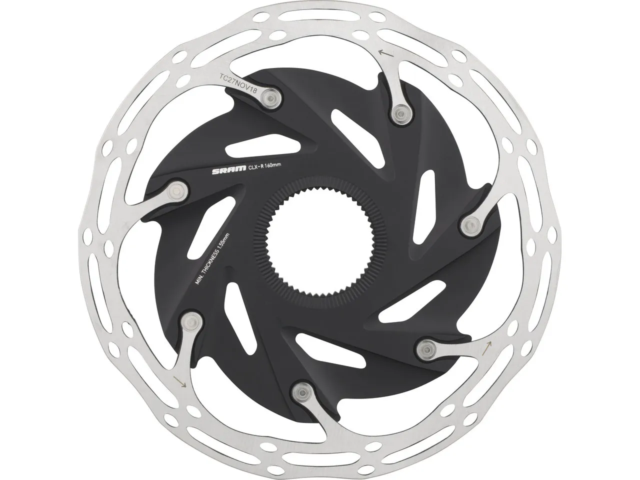 SRAM Centerline Rounded XR Center Lock Bremsscheibe 2-teilig SRAM Centerline Rounded XR Center Lock Bremsscheibe 2-teilig