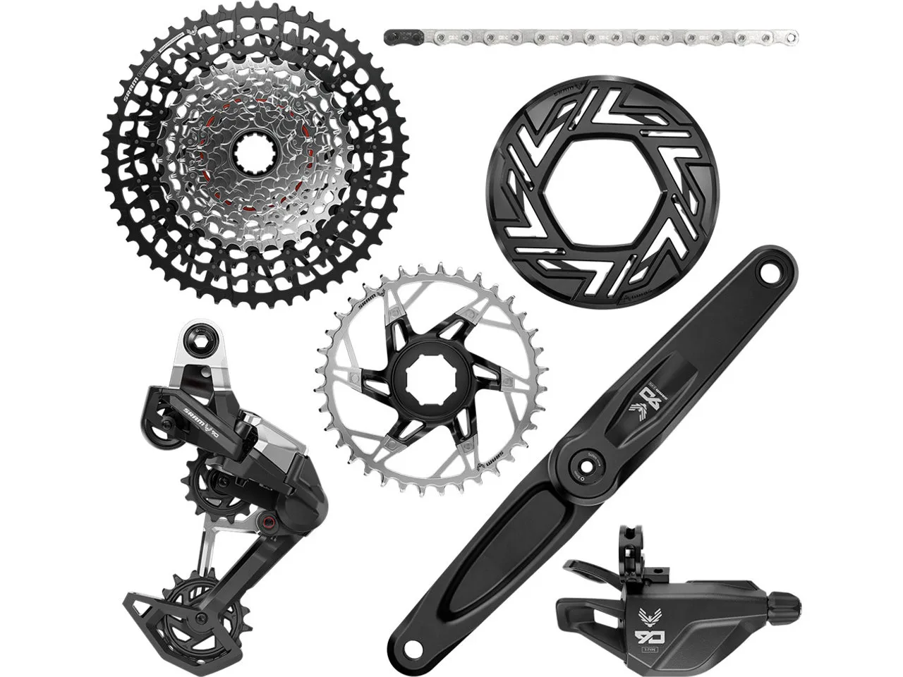 SRAM Eagle 90 T-Type E-MTB Gruppe 1x12-fach für SRAM/Brose SRAM Eagle 90 T-Type E-MTB Gruppe 1x12-fach für SRAM/Brose