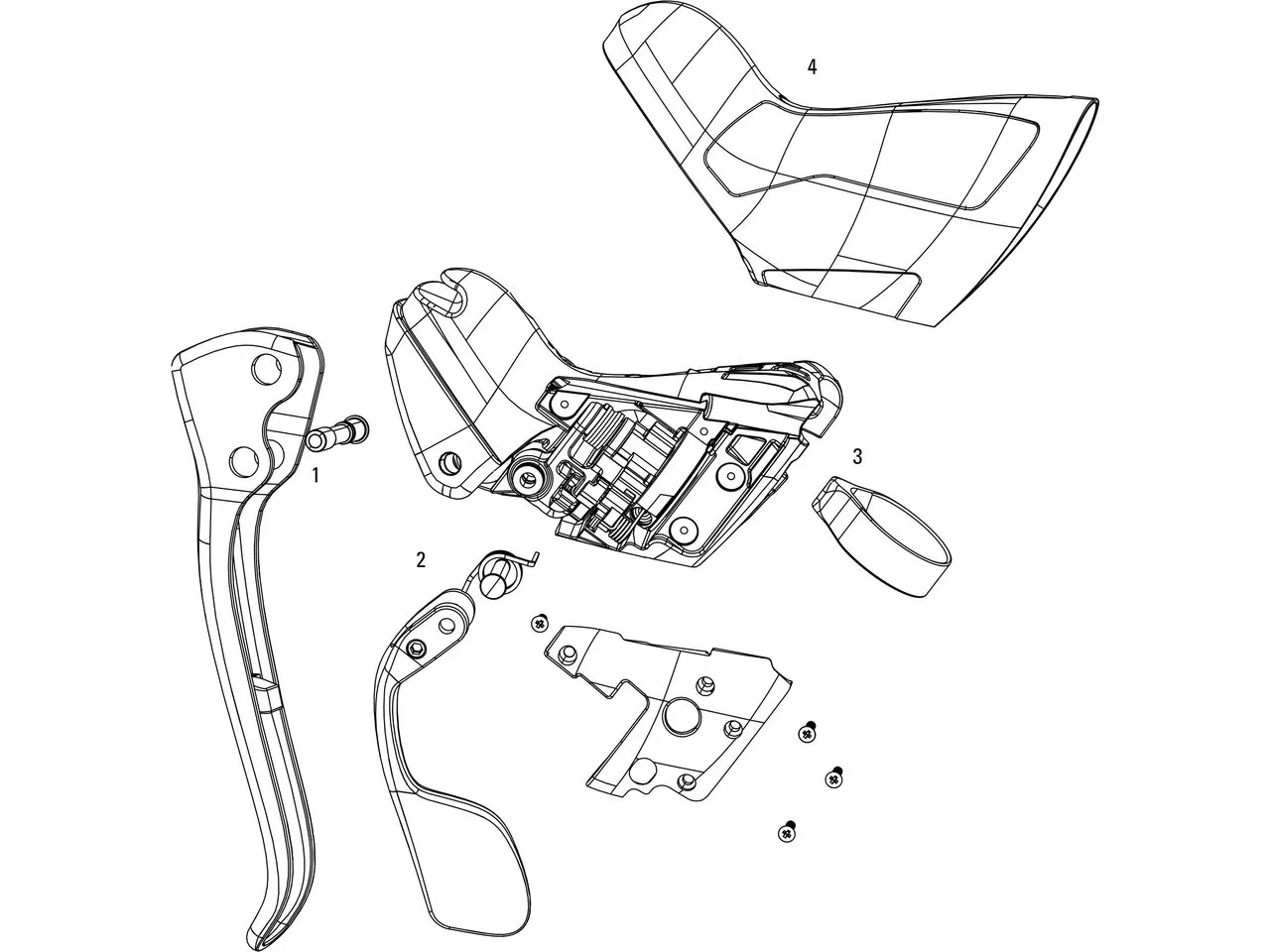 SRAM Ersatzteile Force 22, CX1, 1 / Rival 22, 1 Schaltbremshebel, Schwarz 1 SRAM Ersatzteile Force 22, CX1, 1 / Rival 22, 1 Schaltbremshebel, Schwarz 1