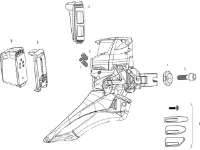 SRAM Ersatzteile für Red eTap® Umwerfer SRAM Ersatzteile für Red eTap® Umwerfer