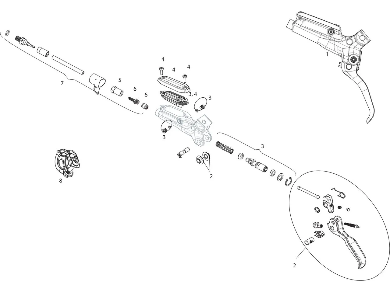 SRAM Ersatzteile Guide R (A1) Bremshebel (2015), Schwarz v.2 1 SRAM Ersatzteile Guide R (A1) Bremshebel (2015), Schwarz v.2 1