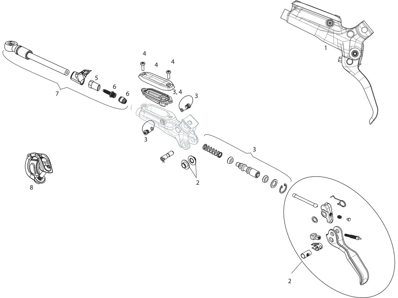 SRAM Ersatzteile Guide R (B1) Bremshebel (2017-2018), Schwarz v.2 1 SRAM Ersatzteile Guide R (B1) Bremshebel (2017-2018), Schwarz v.2 1