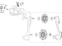 SRAM Ersatzteile GX Eagle 1x12 Schaltwerk SRAM Ersatzteile GX Eagle 1x12 Schaltwerk